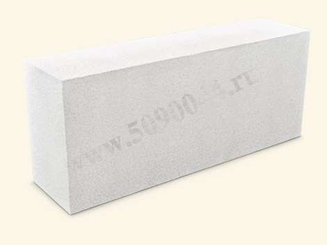Блок газосиликатный  перегородочный D500